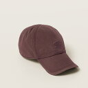 ミュウミュウ MIU MIU ドリル ベースボールキャップ5HC370_2CR2_F0399【ワインレッド 】【送料無料】【正規品】