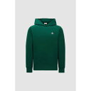 2025春夏 MONCLER モンクレール メンズFELPA CON PATCH LOGATO E CAPPUCCIO IN COTONEパーカー【verde ...