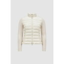 2025春夏 MONCLER モンクレール レディースCARDIGAN IMBOTTITO IN LANA CON ZIPダウンジャケット【bianco avo...