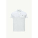 2025春夏 MONCLER モンクレール メンズPOLO IN PIQUET DI COTONE CON PATCH LOGATOポロシャツ【bianco ottico 】【送料無料】【正規品】