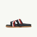 2025春夏 MONCLER モンクレール メンズSLIDE MON SUMMER IN NAPPAサンダル【blu navy 】【送料無料】【正規品】
