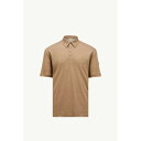 2025春夏 MONCLER モンクレール メンズPOLO IN LINOポロシャツ【beige 】【送料無料】【正規品】