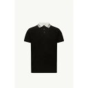 2025春夏 MONCLER モンクレール メンズPOLO IN COTONE PIQUET CON LOGO RICAMATOポロシャツ【nero 】【送料無料】【正規品】