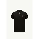 2025春夏 MONCLER モンクレール メンズPOLO IN PIQUET DI COTONE CON PATCH LOGATOポロシャツ【nero 】【送料無料】【正規品】