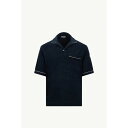 2025春夏 MONCLER モンクレール メンズPOLO IN SPUGNA DI COTONEポロシャツ【blu navy 】【送料無料】【正規品】