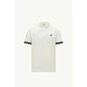 2025春夏 MONCLER モンクレール メンズPOLO IN COTONE PIQUET CON LOGOポロシャツ【bianco 】【送料無料】【正規品】