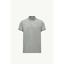 2025春夏 MONCLER モンクレール メンズPOLO IN PIQUET DI COTONE CON PATCH LOGATOポロシャツ【grigio 】【送料無料】【正規品】