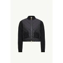 2025春夏 MONCLER モンクレール レディースCARDIGAN IMBOTTITO IN COTONE CON ZIPジャケット【nero 】【送料無料】【正規品】