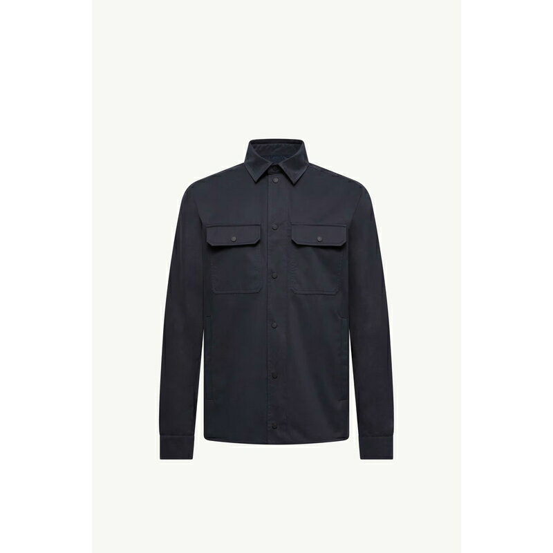 2025/26秋冬 MONCLER モンクレール メンズCAMICIA A MANICHE LUNGHE IN GABARDINE DI COTONEシャツ【b...