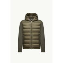 2025/26秋冬 MONCLER モンクレール メンズWOOL PADDED HOODED SWEATSHIRT WITH ZIPスウェット【Verde Oliva 】【送料無料】【正規品】