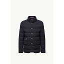 2025/26秋冬 MONCLER モンクレール メンズBESS SHORT DOWN JACKET IN WOOL WITH HOODEDダウンジャケット【Blu Navy 】【送料無料】【正規品】