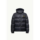 2025/26秋冬 MONCLER モンクレール メンズCYCLONE 2-IN-1 SHORT DOWN JACKET WITH HOODダウンジャケット【Blu Scuro 】【送料無料】【正規品】