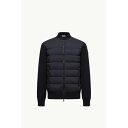 2025/26秋冬 MONCLER モンクレール メンズWOOL ZIP-UP PADDED CARDIGANジャケット【Blu 】【送料無料】【正規品】