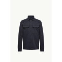 2025/26秋冬 MONCLER モンクレール メンズLONG-SLEEVED COTTON GABARDINE SHIRTシャツ【Blu Navy 】【送料...