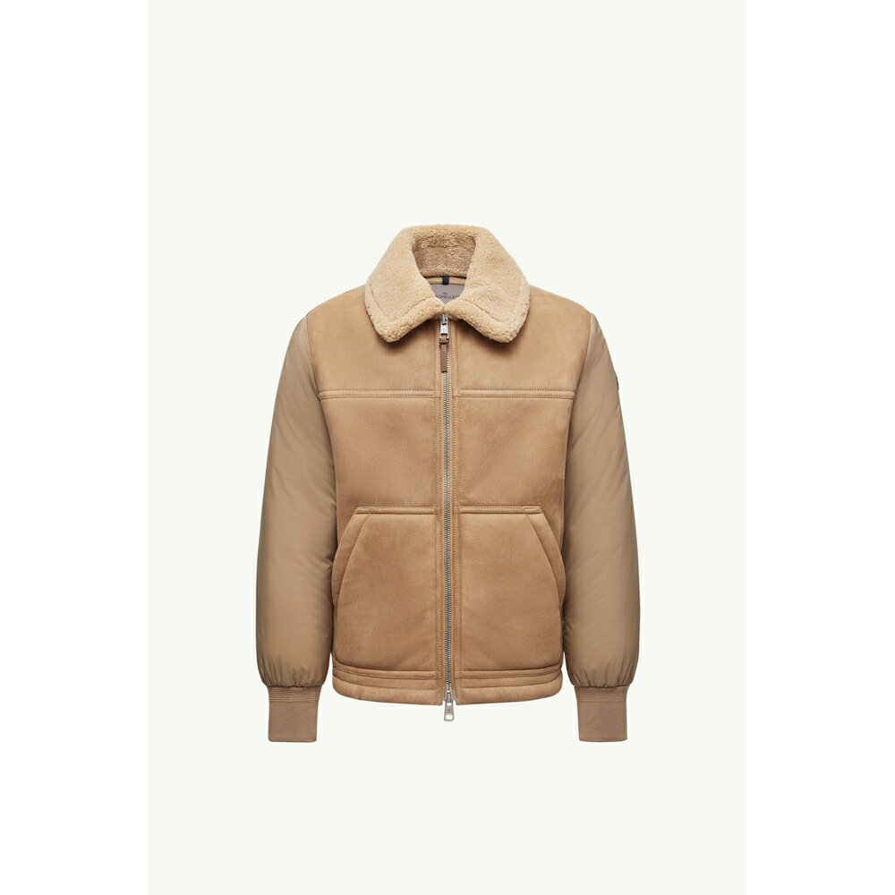 2025/26秋冬 MONCLER モンクレール メンズTONNAY SHORT DOWN JACKET IN SUEDE AND SHEARLINGダウンジャ...
