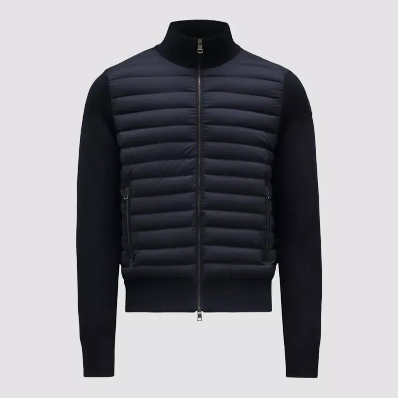 2024ղ MONCLER 󥯥졼 CARDIGAN IMBOTTITO CON ZIPǥblu navy ۡ...