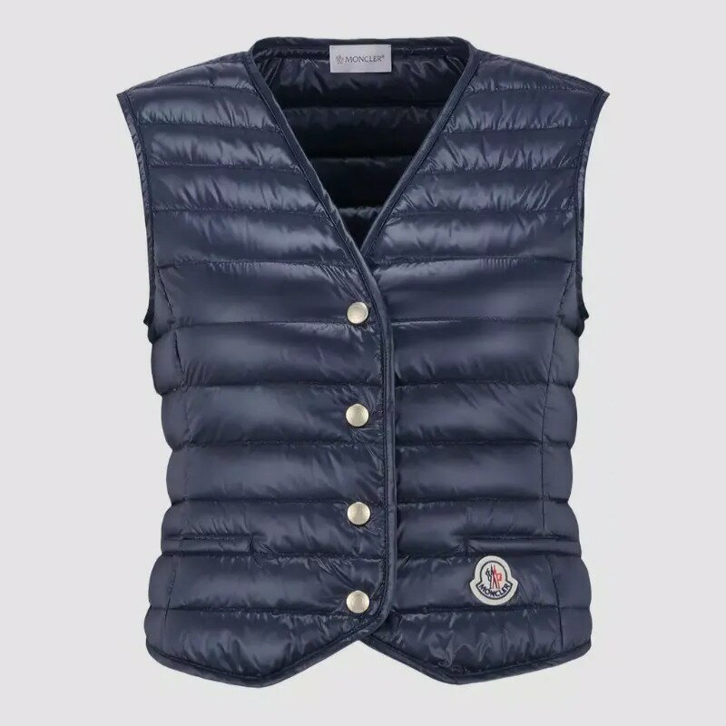 モンクレール ベスト レディース 2024春夏 MONCLER モンクレール レディースGILET IMBOTTITOダウンベスト【blu notte 】【送料無料】【正規品】