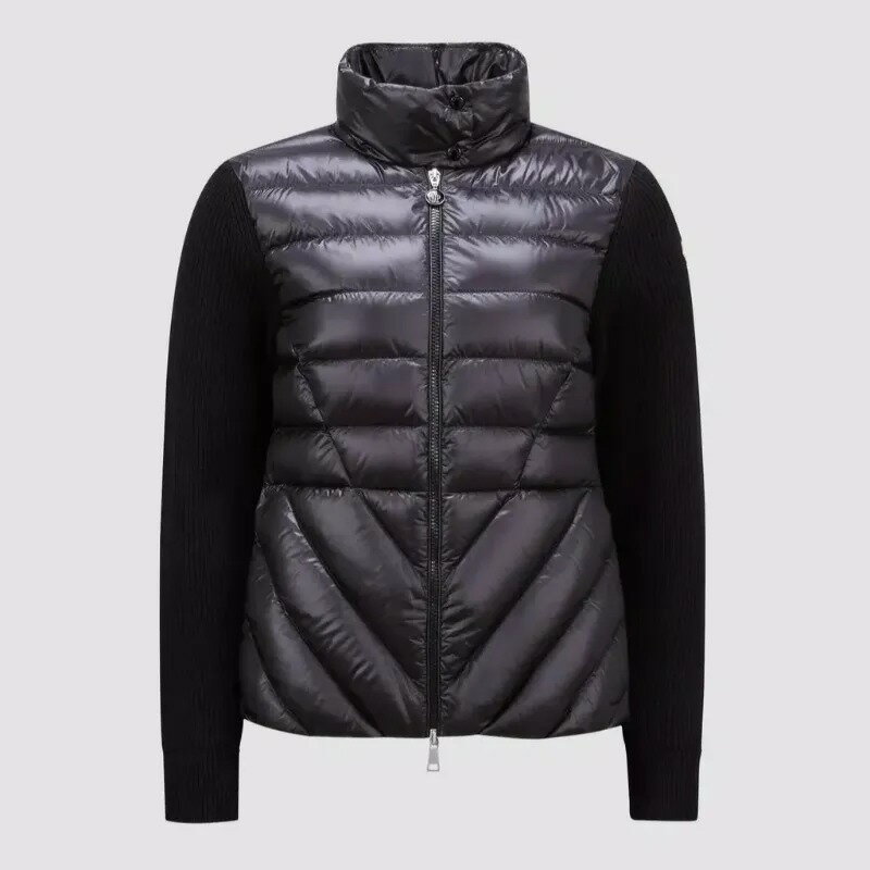 2024春夏 MONCLER モンクレール レディースCARDIGAN IMBOTTITO IN LANAカーディガン【nero 】【送料無料】【正規品】