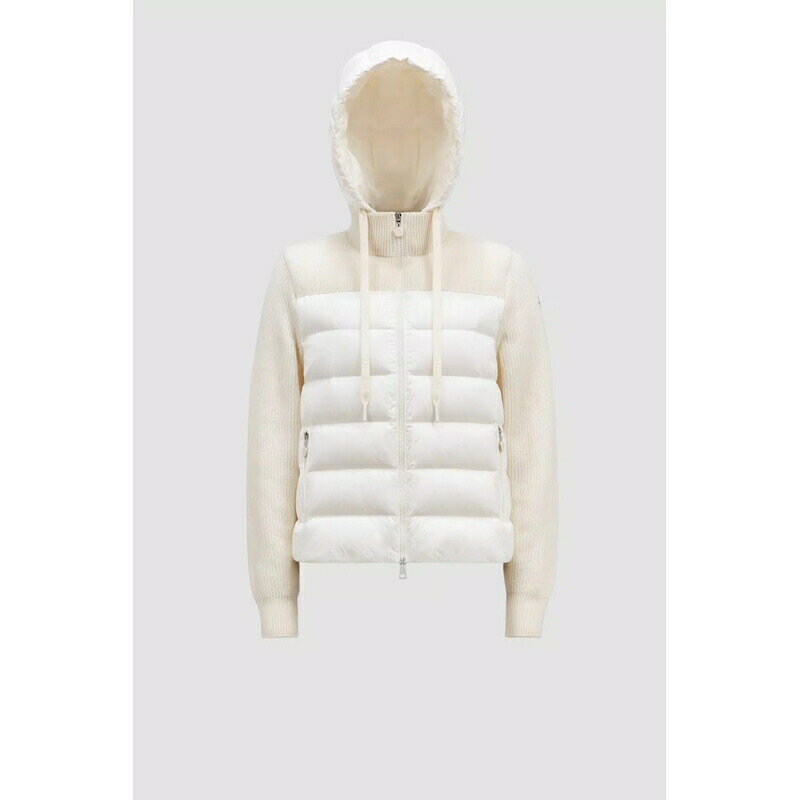 2024春夏 MONCLER モンクレール レディースCARDIGAN CON CAPPUCCIO IMBOTTITOカーディガン【bianco 】【送料無料】【正規品】