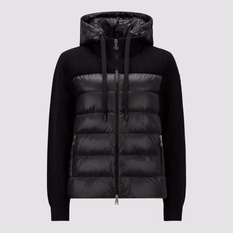 2024春夏 MONCLER モンクレール レディースCARDIGAN CON CAPPUCCIO IMBOTTITOカーディガン【nero 】【送料無料】【正規品】