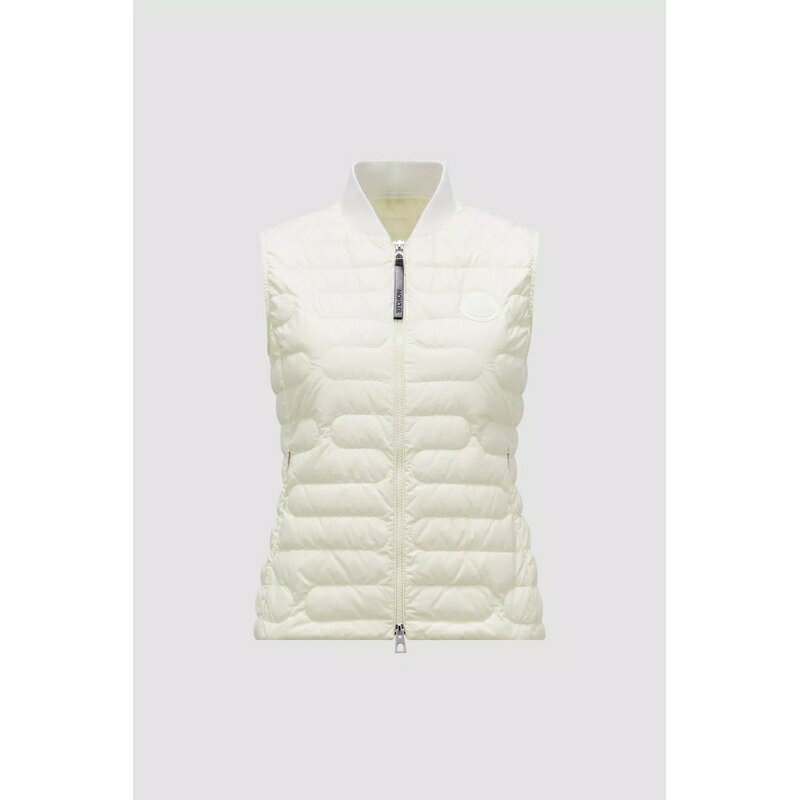 モンクレール ベスト レディース 2024春夏 MONCLER モンクレール レディースGILET IMBOTTITO IN PIUMA PERILLEベスト【bianco 】【送料無料】【正規品】