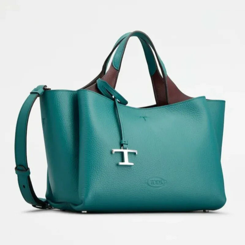 トッズ TOD'S 2024春夏 レディース レザー バッグ ミニ【ボルドー/グリーン 】【送料無料】【正規品】 2