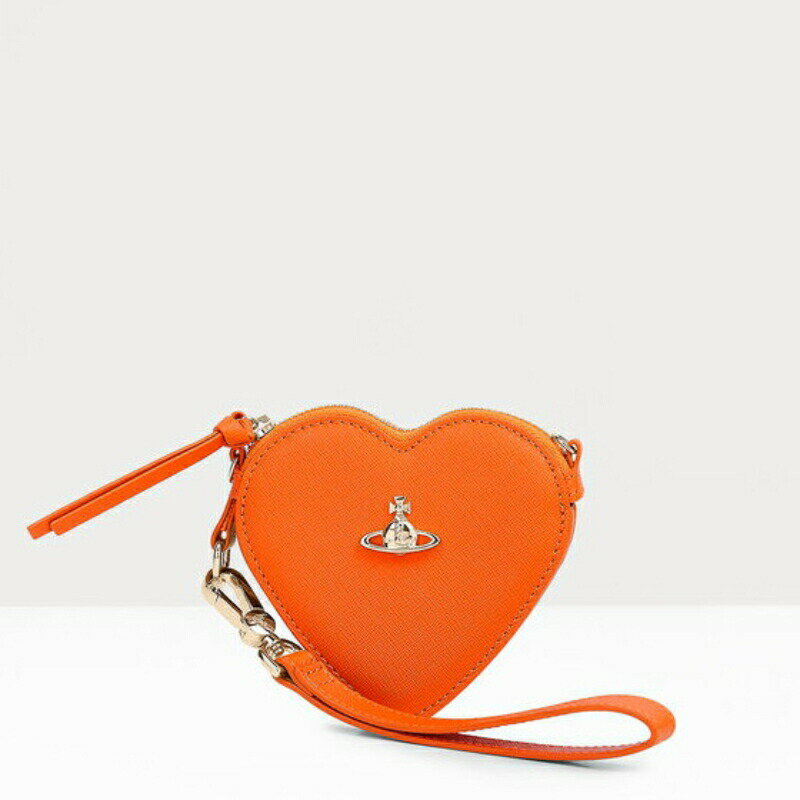 ヴィヴィアンウエストウッド Vivienne Westwood レディース SAFFIANO HEART WRISTLETショルダーバッグ【Orange 】【送料無料】【正規品】 1