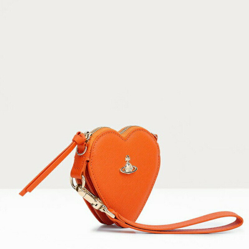 ヴィヴィアンウエストウッド Vivienne Westwood レディース SAFFIANO HEART WRISTLETショルダーバッグ【Orange 】【送料無料】【正規品】 2