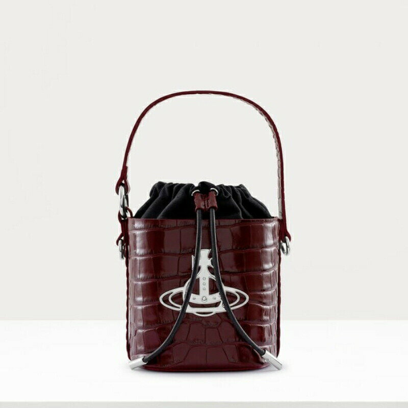 ヴィヴィアンウエストウッド ハンドバッグ（レディース） ヴィヴィアンウエストウッド Vivienne Westwood レディース DAISY DRAWSTRING BUCKET BAGハンドバッグ【Burgundy 】【送料無料】【正規品】