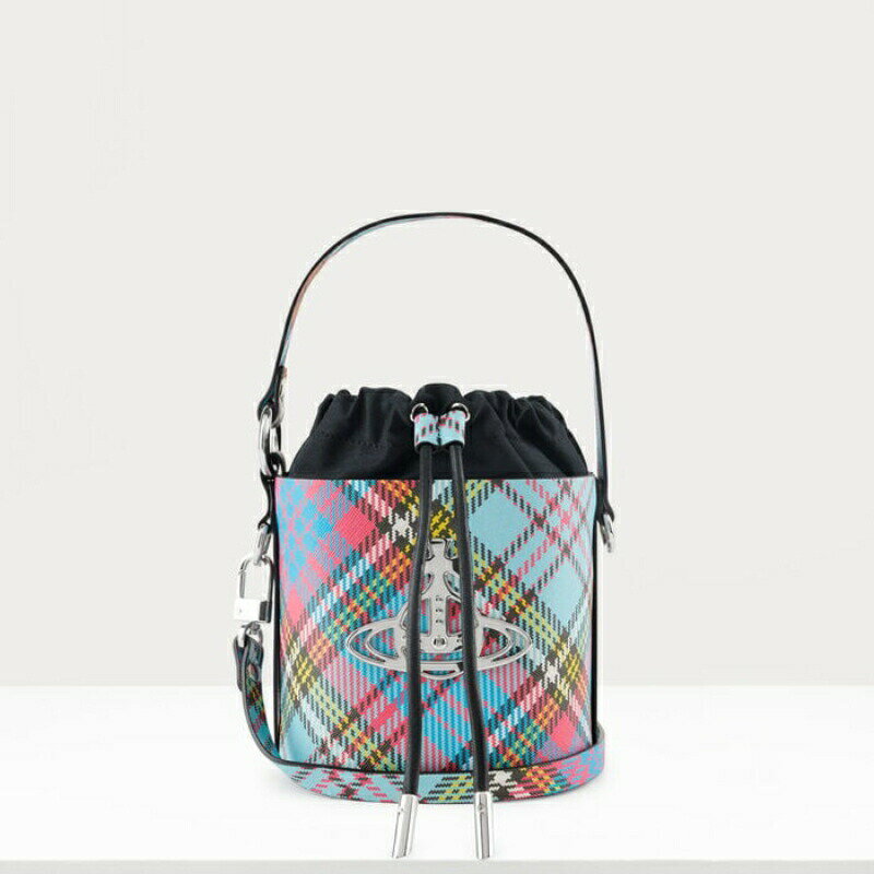 ヴィヴィアンウエストウッド ハンドバッグ（レディース） ヴィヴィアンウエストウッド Vivienne Westwood レディース DAISY DRAWSTRING BUCKET BAGハンドバッグ【Macandy Tartan 】【送料無料】【正規品】