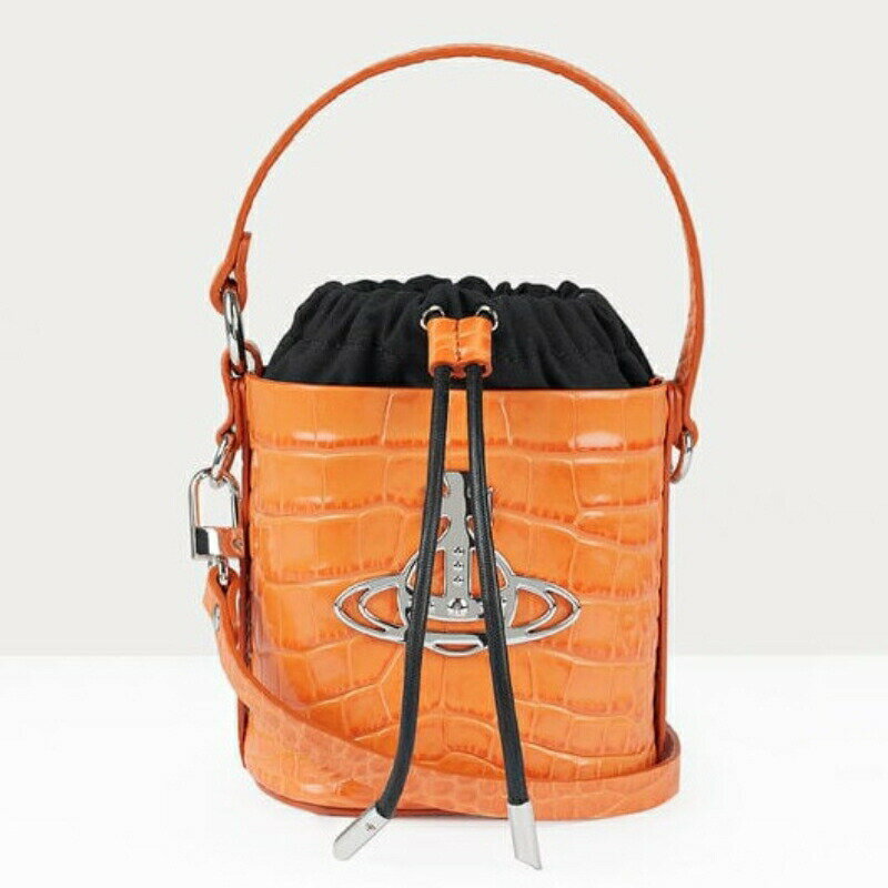 ヴィヴィアンウエストウッド ハンドバッグ（レディース） ヴィヴィアンウエストウッド Vivienne Westwood レディース DAISY DRAWSTRING BUCKET BAGハンドバッグ【Orange 】【送料無料】【正規品】