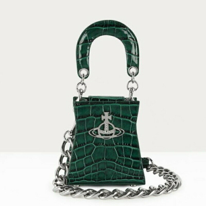 ヴィヴィアンウエストウッド ハンドバッグ（レディース） ヴィヴィアンウエストウッド Vivienne Westwood レディース KELLY SMALL HANDBAGハンドバッグ【Green 】【送料無料】【正規品】