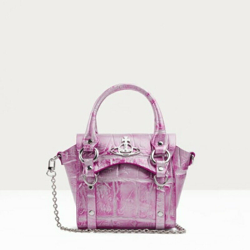 ヴィヴィアンウエストウッド ハンドバッグ（レディース） ヴィヴィアンウエストウッド Vivienne Westwood レディース BETTY MINI HANDBAG WITH CHAINハンドバッグ【Pink 】【送料無料】【正規品】