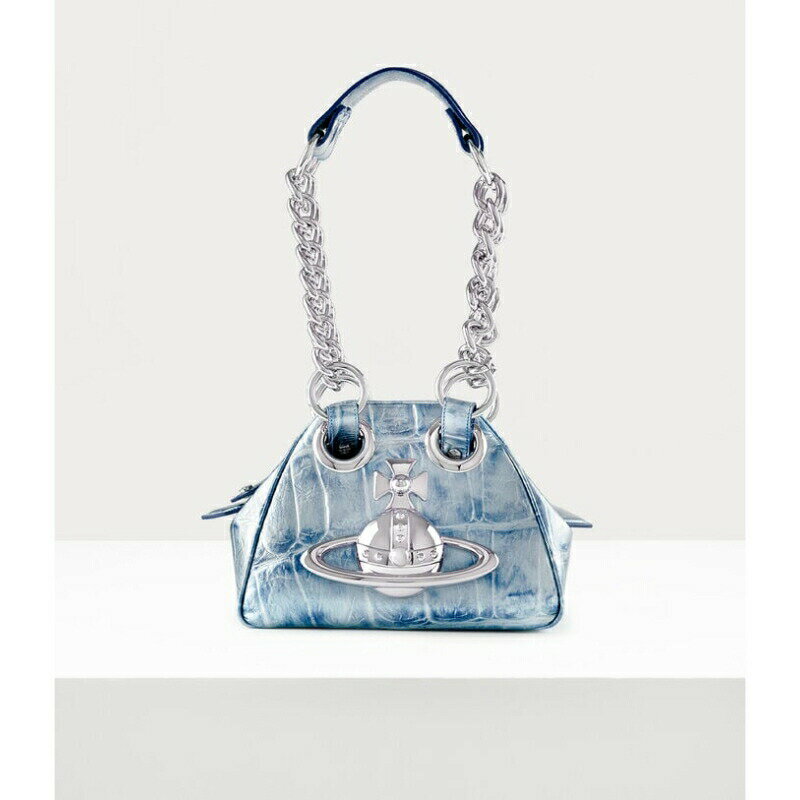 BBAEGXgEbh Vivienne Westwood fB[X ARCHIVE ORB CHAIN HANDBAGnhobO Blue      Ki 