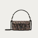 ヴァレンティノ VALENTINO 2024春夏 レディース☆トワルのアイコン刺繍入りスモール ロコ ショルダーバッグ【light camel/black 】【送料無料】【正規品】