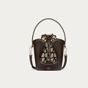 ヴァレンティノ VALENTINO 2024春夏 レディース☆LE CINQUIEME TOILE ICONOGRAPHE バケットバッグ【beige/black 】【送料無料】【正規品】