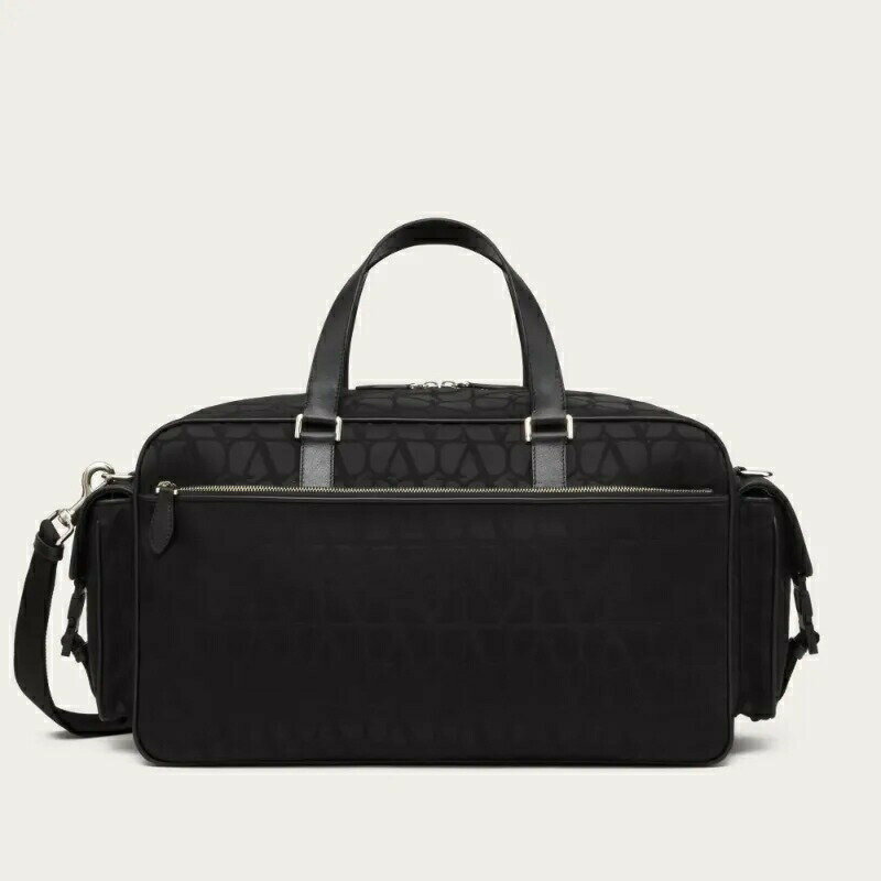 ヴァレンティノ VALENTINO 2024春夏 メンズ☆テクニカルファブリック製トワル・イコノグラフ・ダッフル【black 】【送料無料】【正規品】