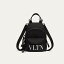 ヴァレンティノ VALENTINO 2024春夏 メンズ☆ナイロン製ミニ VLTN バックパック【black 】【送料無料】【正規品】