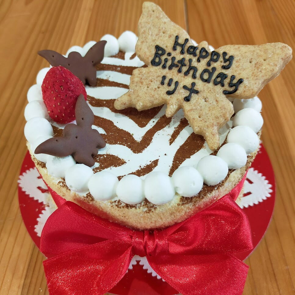 zebra＆Ageha 4号12cm 犬用ケーキ 犬用お誕生日ケーキ ドッグケーキ わんこケーキ