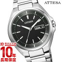 シチズン アテッサ エコドライブ 電波 ソーラー電波時計 電波ソーラー メンズ 腕時計 チタン 防水性 ブラック CITIZEN ATTESA AT6050-54E