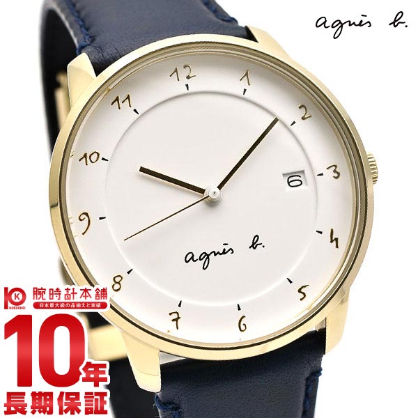 アニエスベー 腕時計 アニエスベー 時計 メンズ マルチェロ ホワイト FBRK996 agnes b. Marcello 腕時計 革ベルト【あす楽】
