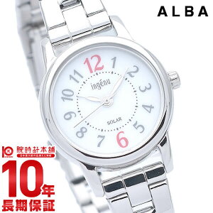 セイコー アルバ アンジェーヌ ソーラー レディース 腕時計 AHJD401 SEIKO ALBA ingenu ホワイト 時計