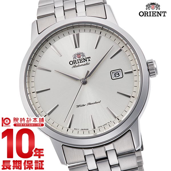 オリエント 腕時計 機械式 メンズ コンテンポラリー ORIENT RN-AC0F02S シースルーバック メタルバンド 日本製 ホワイト 時計