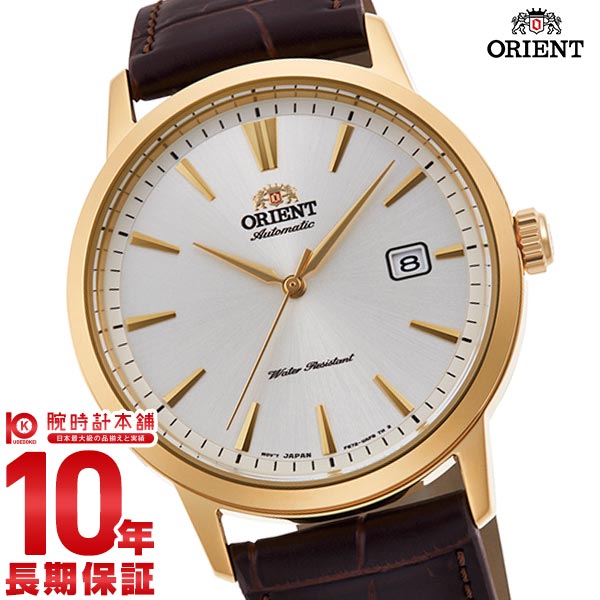 オリエント 腕時計 機械式 メンズ コンテンポラリー ORIENT RN-AC0F04S シースルーバック 革ベルト 日本製 ブラウン 時計