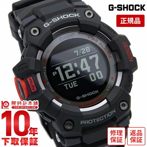 【購入後1年以内なら10,395円で下取り交換可】G-SHOCK Gショック ブラック メンズ トレーニングログ ジーショック GBD-100-1JF カシオ モバイルリンク ワールドタイム CASIO 腕時計 GBD1001JF 【あす楽】