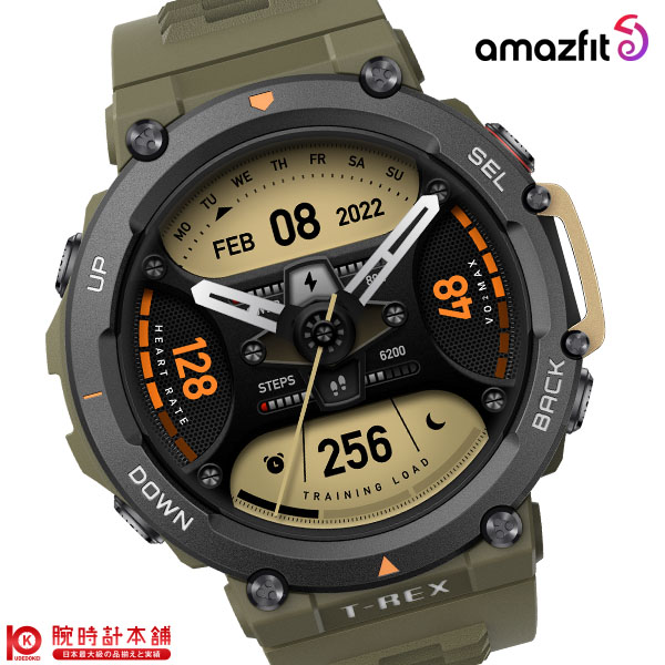 アマズフィット Amazfit T-Rex2 ワイルドグリーン SP170045-WG ユニセックス