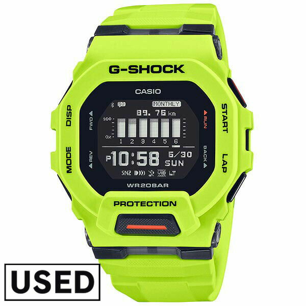 【中古】カシオ CASIO G-SHOCK Gショック G-SQUAD ジーショック スマートウォッチ bluetooth スクエア GBD-200-9JF GBD2009JF メンズ 腕時計 時計