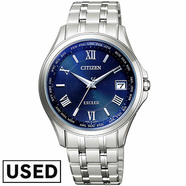 【中古】シチズン CITIZEN エクシード EXCEED ペアモデル エコ・ドライブ電波時計 CB1080-52L メンズ 腕時計 時計