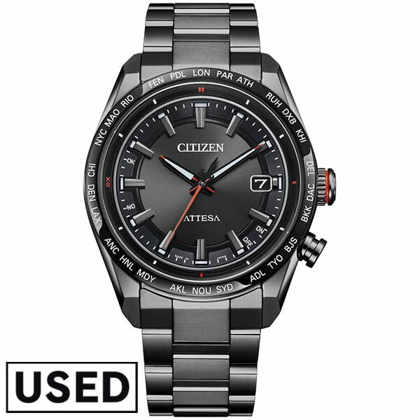 【中古】 シチズン アテッサ ATTESA ACT Line Black Titanium Series CB0286-61E メンズ