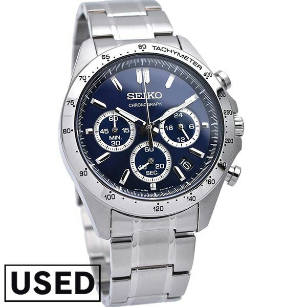 【中古】セイコーセレクション SEIKOSELECTION 10気圧防水 ネイビー×シルバー SBTR011 メンズ 腕時計 時計
